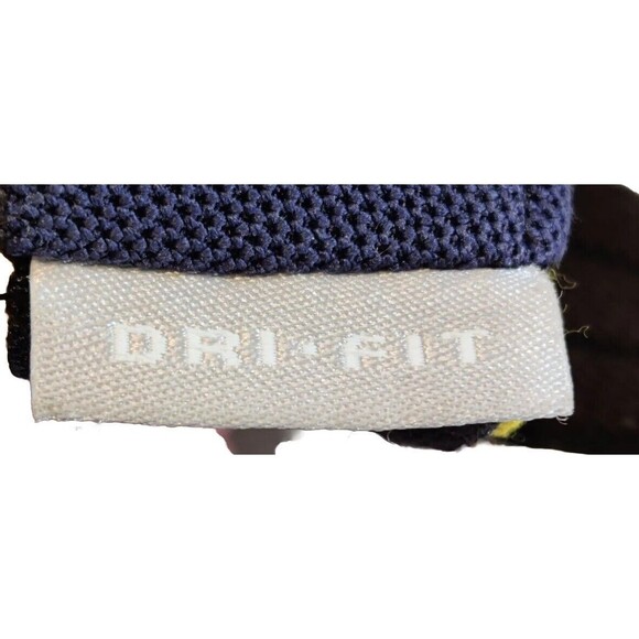 Nike DRI-FIT University Of Michigan Wolverines Blue Gold Adjustable Visor Hat - Picture 9 of 9